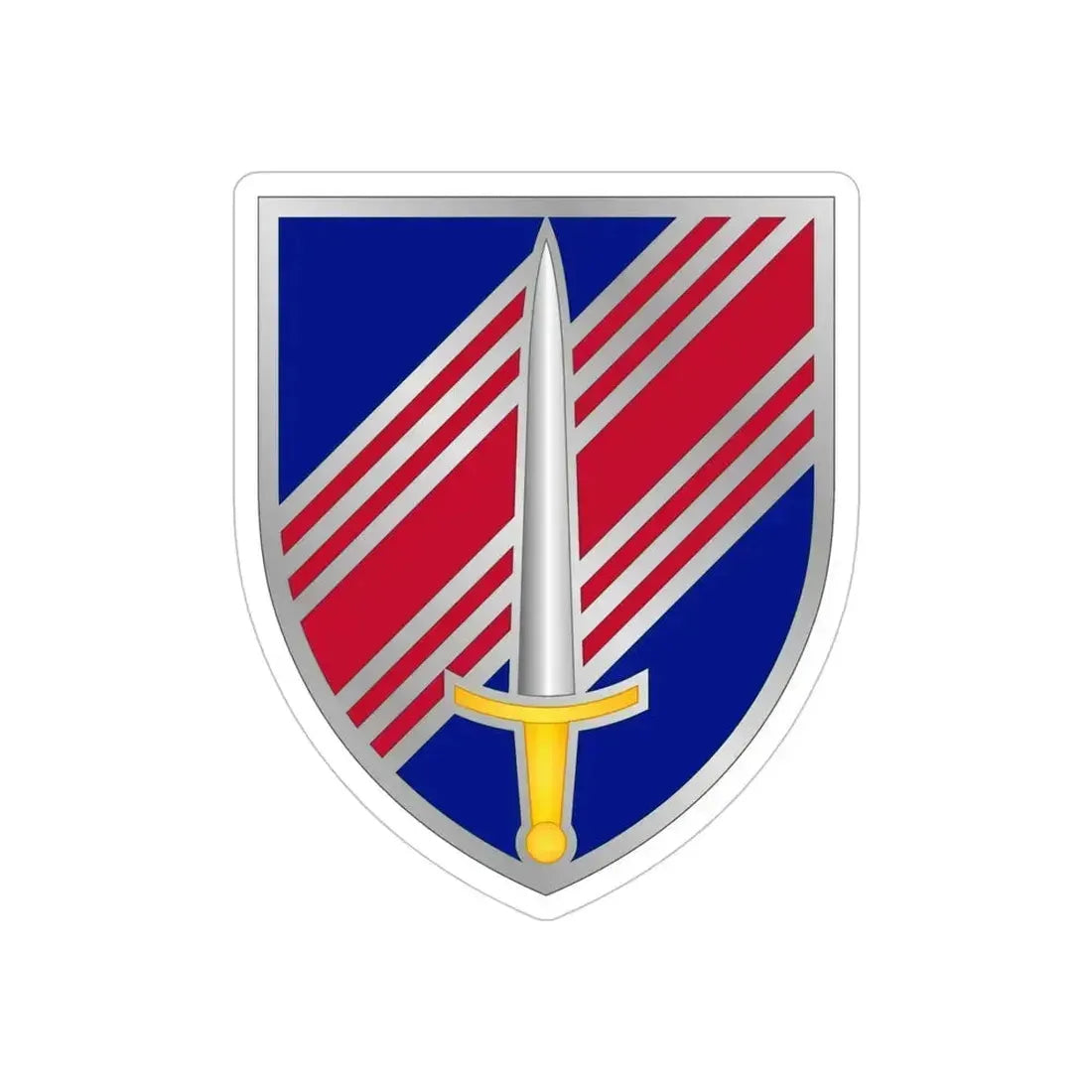 2nd Security Force Assistance Brigade (U.S. Army) REVERSE PRINT Transparent Die-Cut STICKER 5 Inch Die-Cut Transparent - The Sticker Space