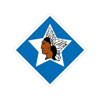 3-6 Indian Head (USMC) Transparent STICKER Die-Cut Vinyl Decal 4 Inch - The Sticker Space