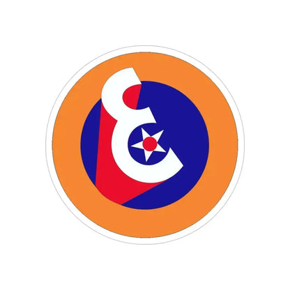 3 Air Force (U.S. Army) REVERSE PRINT Transparent Die-Cut STICKER 6 Inch Die-Cut Transparent - The Sticker Space