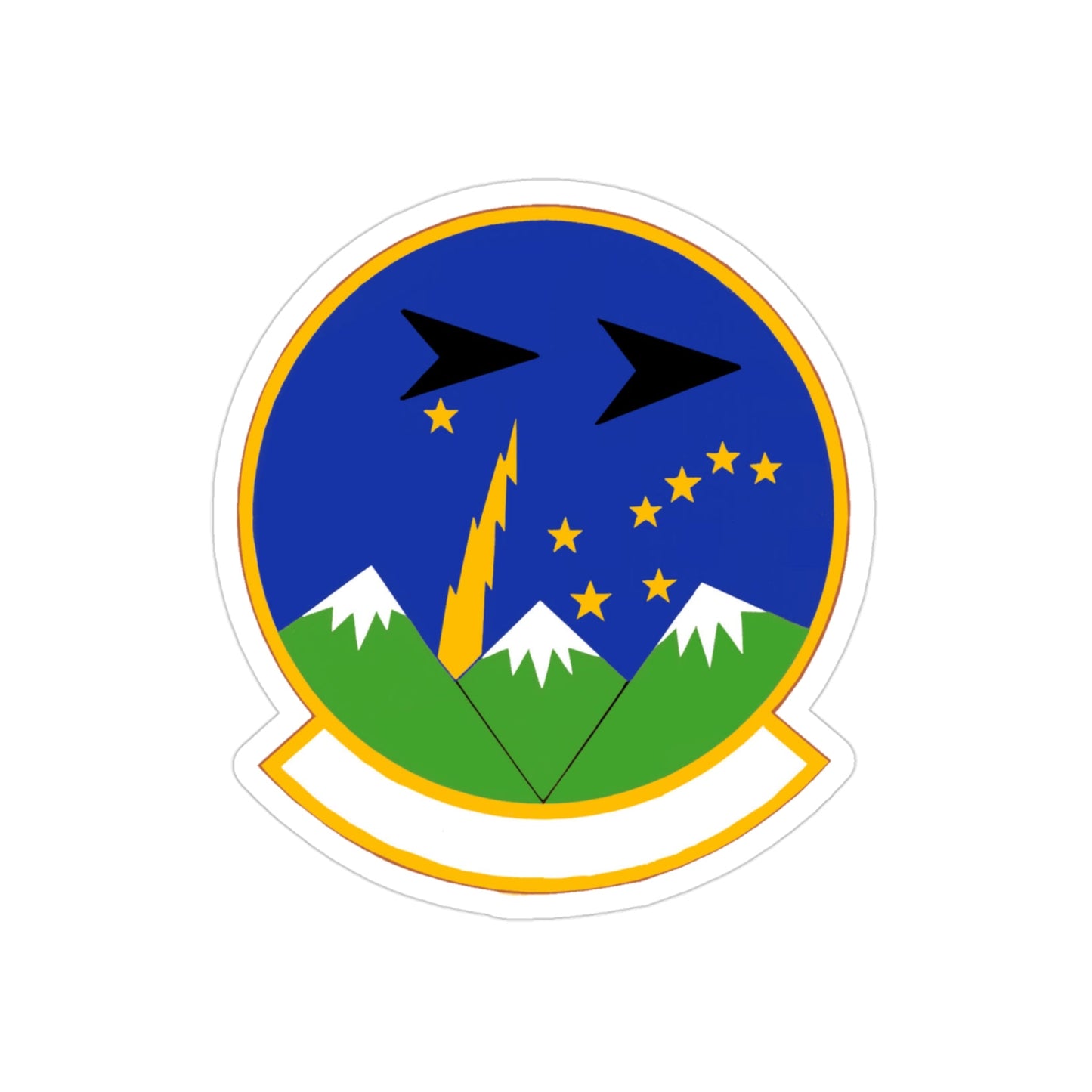 3 Air Support Operations Squadron PACAF (U.S. Air Force) REVERSE PRINT Transparent STICKER-3" × 3"-The Sticker Space