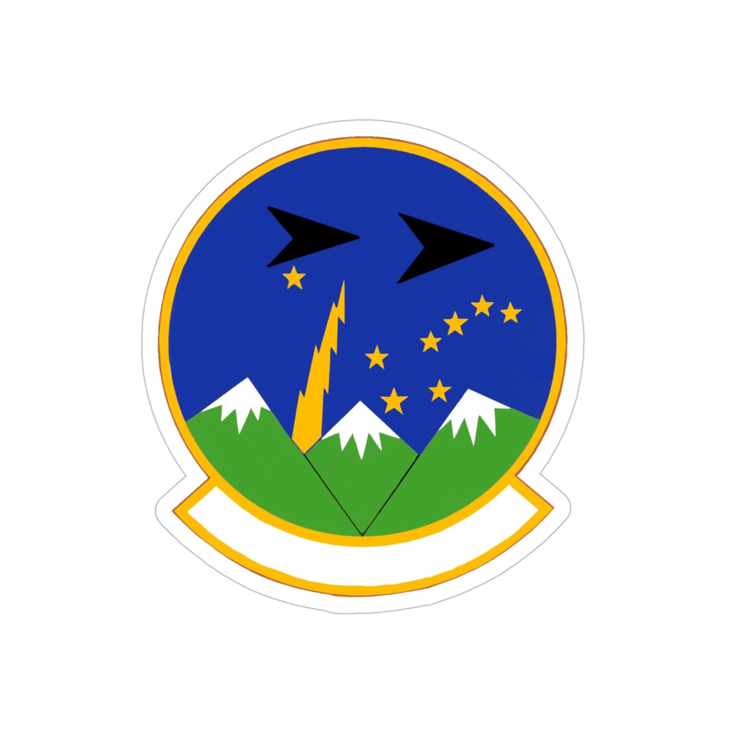 3 Air Support Operations Squadron PACAF (U.S. Air Force) REVERSE PRINT Transparent STICKER-4" × 4"-The Sticker Space