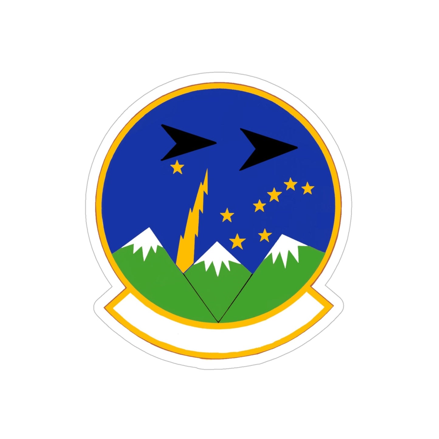 3 Air Support Operations Squadron PACAF (U.S. Air Force) REVERSE PRINT Transparent STICKER-5" × 5"-The Sticker Space