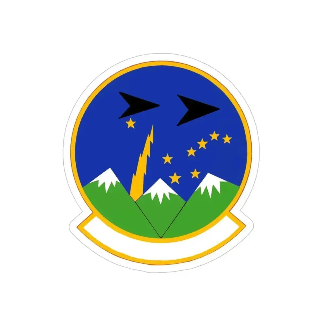 3 Air Support Operations Squadron PACAF (U.S. Air Force) REVERSE PRINT Transparent Die-Cut STICKER 4 Inch Die-Cut Transparent - The Sticker Space