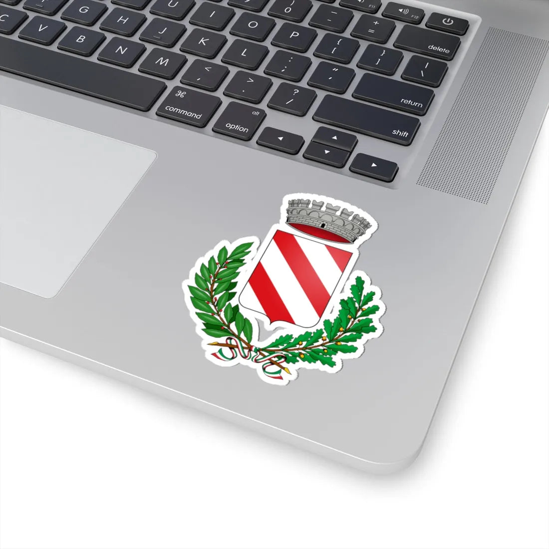 3 bend gules-CoA-Italy (Italy) (Coat of Arms) STICKER Vinyl Kiss-Cut Decal - The Sticker Space