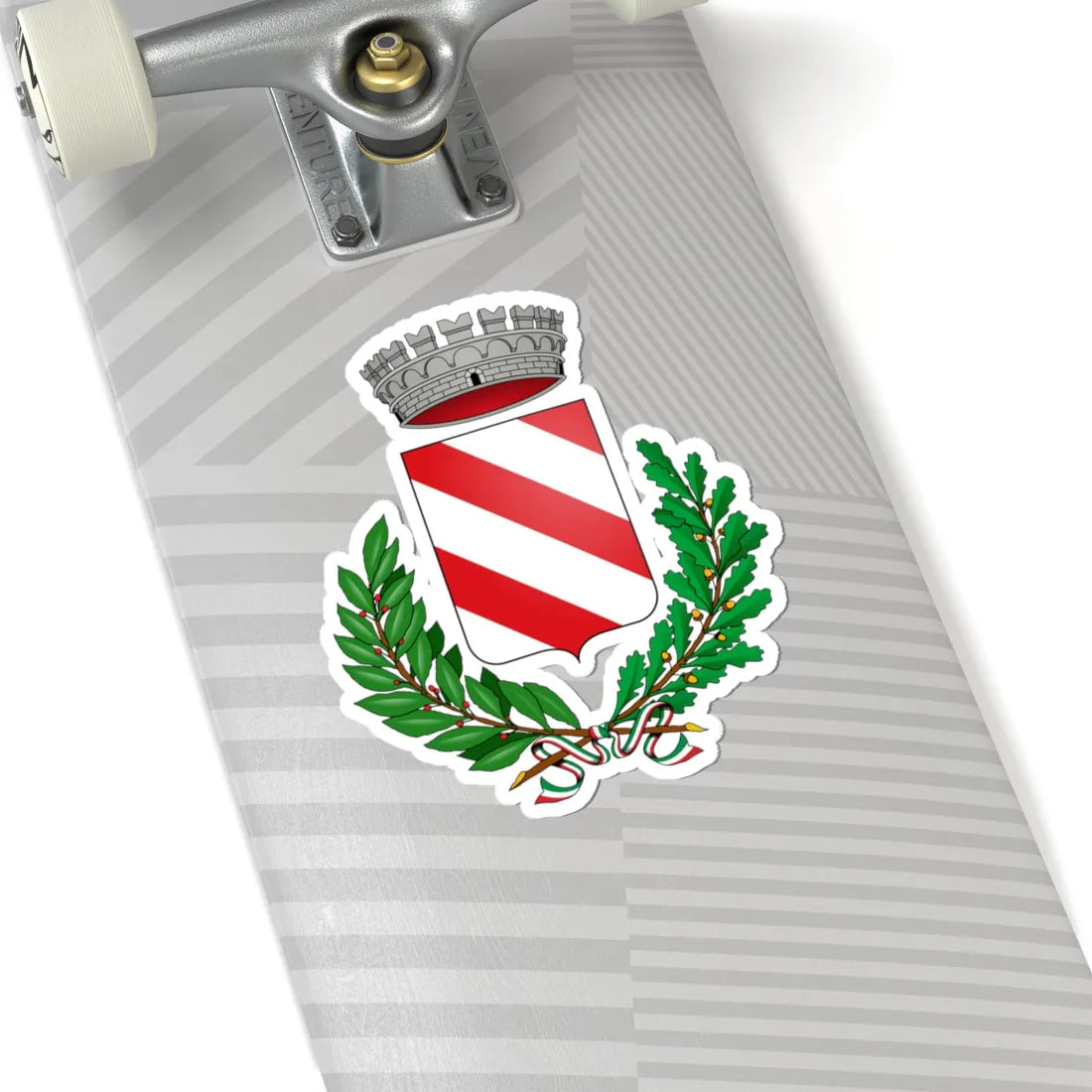 3 bend gules-CoA-Italy (Italy) (Coat of Arms) STICKER Vinyl Kiss-Cut Decal - The Sticker Space