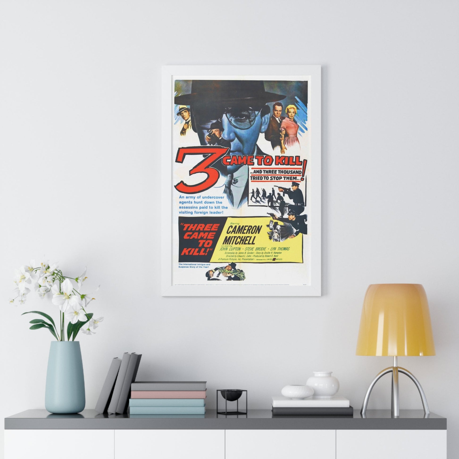 3 CAME TO KILL 1960 - Framed Movie Poster-The Sticker Space