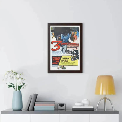 3 CAME TO KILL 1960 - Framed Movie Poster - The Sticker Space