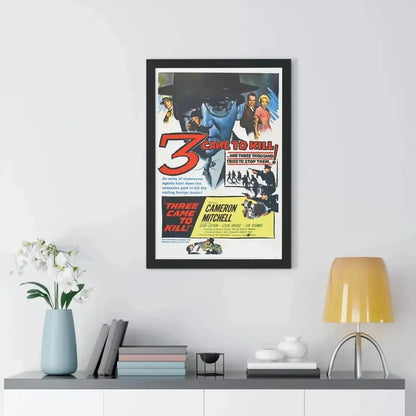 3 CAME TO KILL 1960 - Framed Movie Poster - The Sticker Space