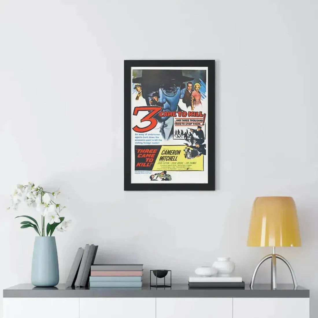 3 CAME TO KILL 1960 - Framed Movie Poster - The Sticker Space