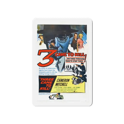3 CAME TO KILL 1960 Movie Poster - Refrigerator Magnet - The Sticker Space