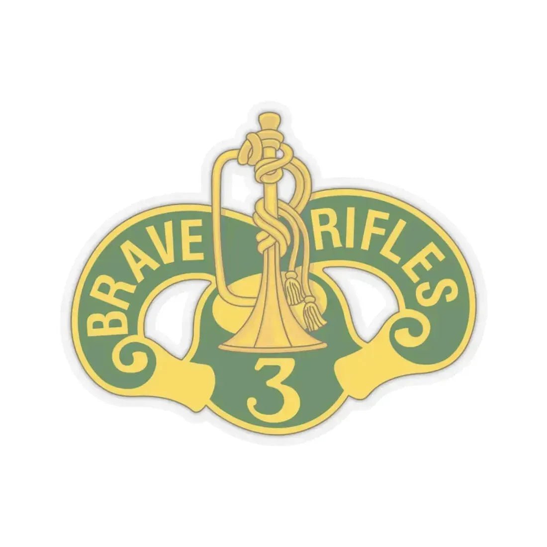3 Cavalry Regiment 2 (U.S. Army) STICKER Vinyl Kiss-Cut Decal 6 Inch Transparent - The Sticker Space