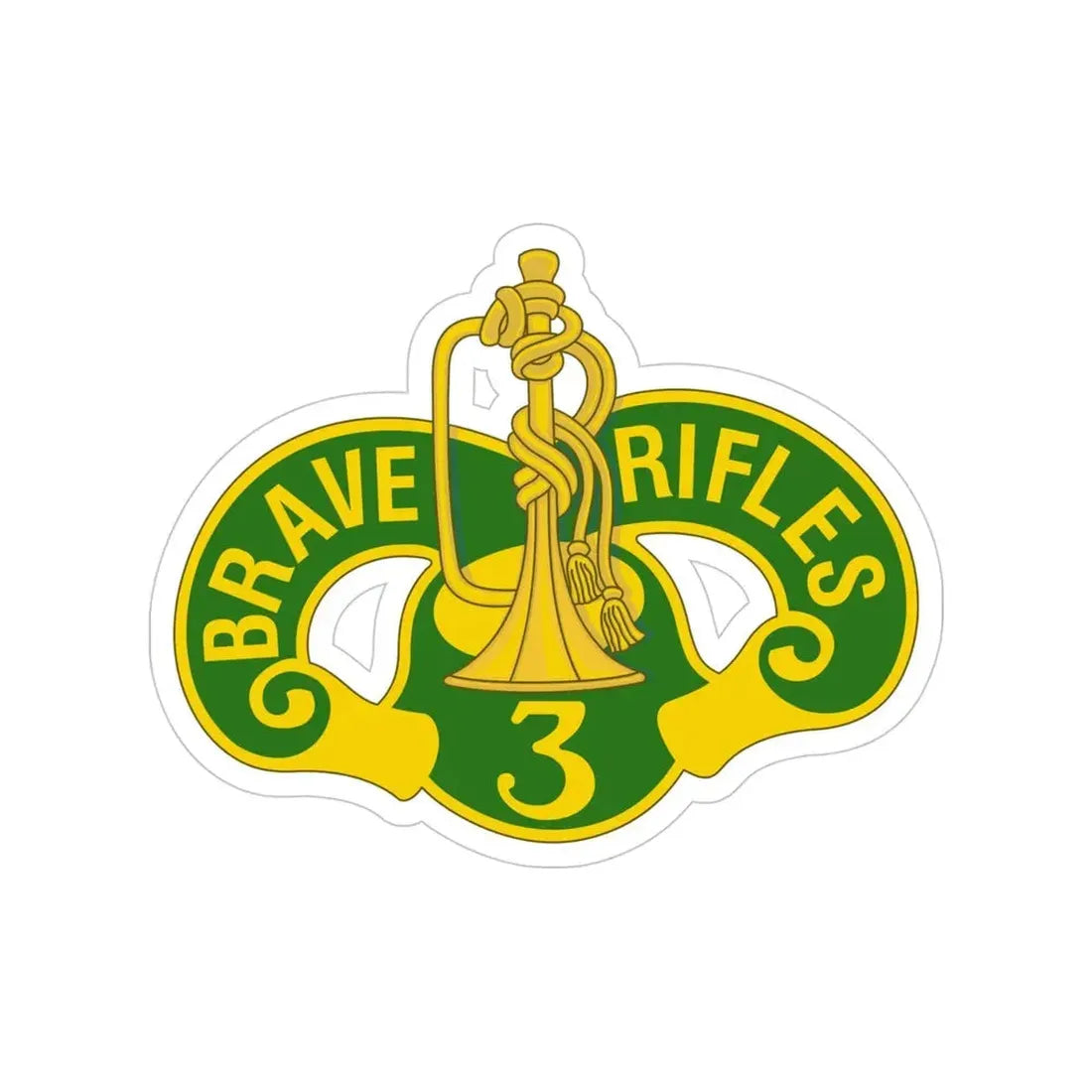 3 Cavalry Regiment 2 (U.S. Army) Transparent STICKER Die-Cut Vinyl Decal - The Sticker Space