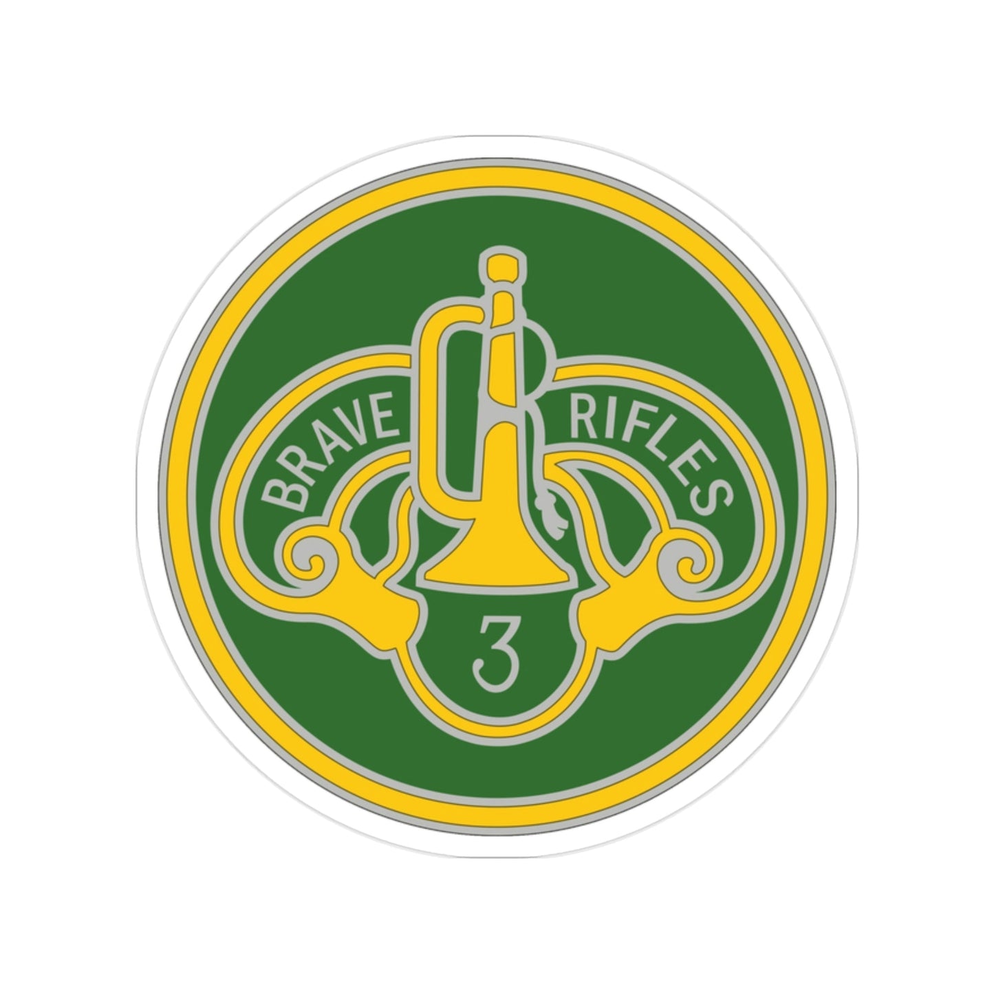 3 Cavalry Regiment 3 (U.S. Army) Transparent STICKER Die-Cut Vinyl Decal-2 Inch-The Sticker Space