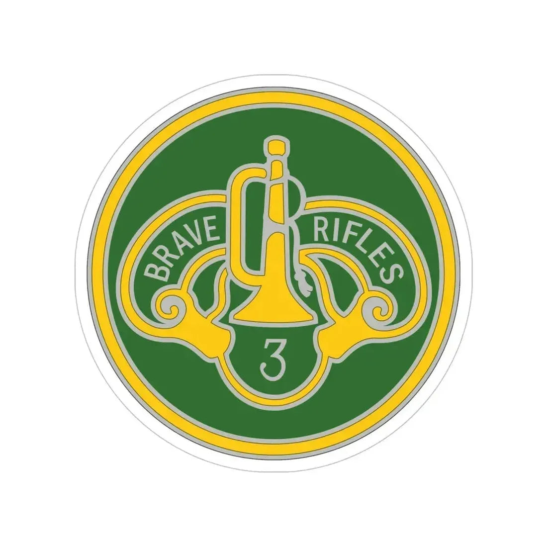 3 Cavalry Regiment 3 (U.S. Army) Transparent STICKER Die-Cut Vinyl Decal 6 Inch - The Sticker Space