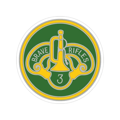 3 Cavalry Regiment 3 (U.S. Army) Transparent STICKER Die-Cut Vinyl Decal - The Sticker Space