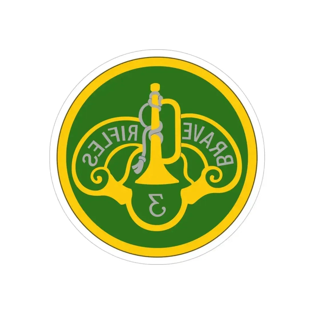 3 Cavalry Regiment (U.S. Army) REVERSE PRINT Transparent Die-Cut STICKER - The Sticker Space