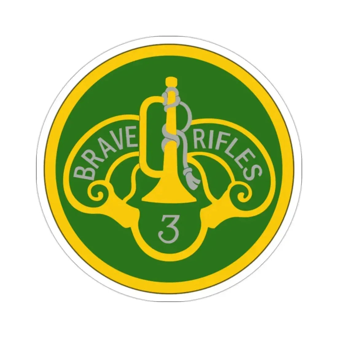 3 Cavalry Regiment (U.S. Army) STICKER Vinyl Die-Cut Decal 2 Inch - The Sticker Space
