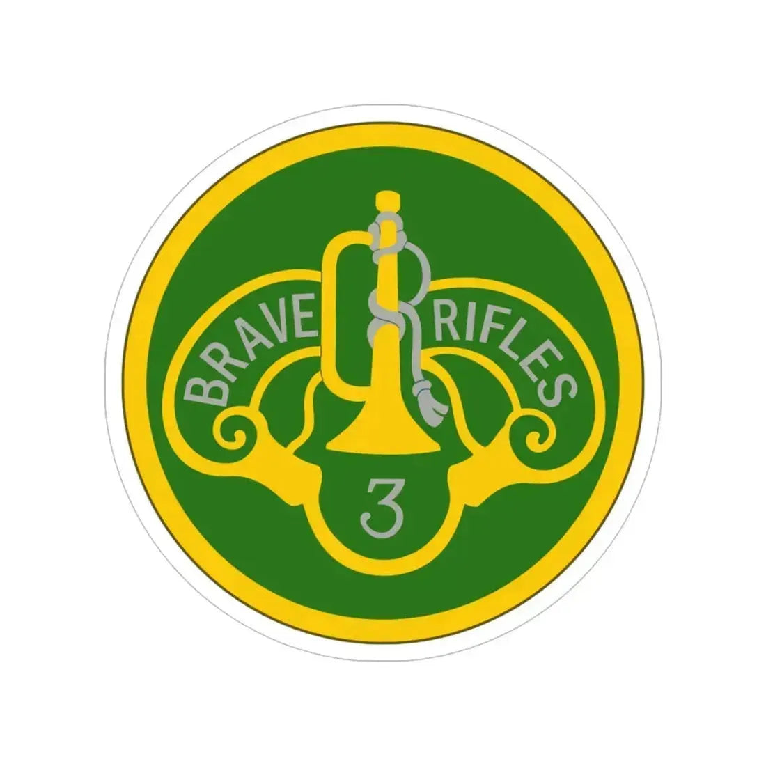 3 Cavalry Regiment (U.S. Army) Transparent STICKER Die-Cut Vinyl Decal 5 Inch - The Sticker Space