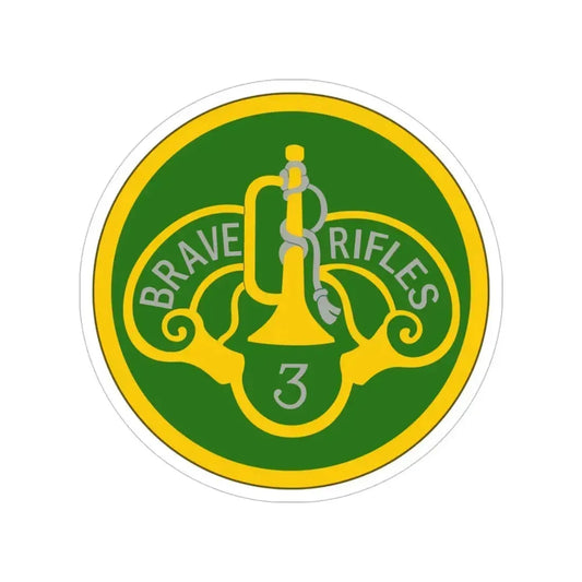 3 Cavalry Regiment (U.S. Army) Transparent STICKER Die-Cut Vinyl Decal 6 Inch - The Sticker Space