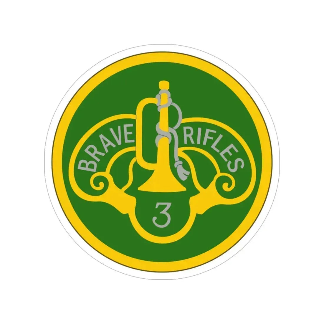 3 Cavalry Regiment (U.S. Army) Transparent STICKER Die-Cut Vinyl Decal 6 Inch - The Sticker Space