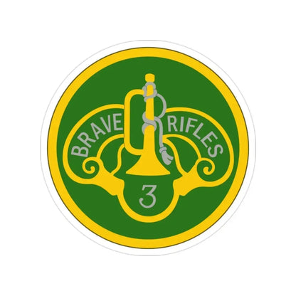 3 Cavalry Regiment (U.S. Army) Transparent STICKER Die-Cut Vinyl Decal - The Sticker Space