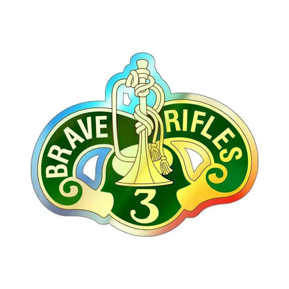 3 Cavalry Regiment v2 (U.S. Army) Holographic STICKER Die-Cut Vinyl Decal 6 Inch Holographic - The Sticker Space
