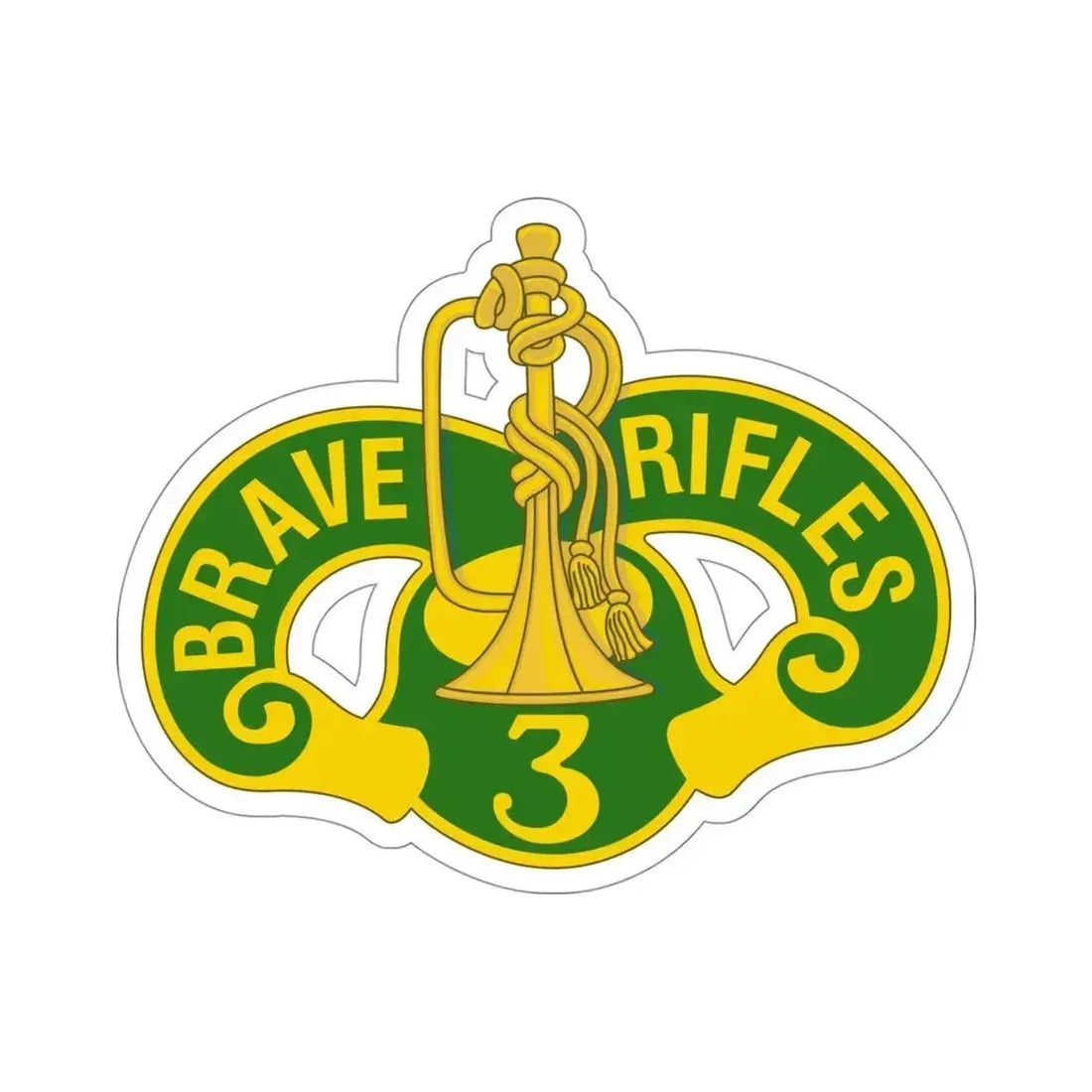 3 Cavalry Regiment v2 (U.S. Army) STICKER Vinyl Die-Cut Decal 4 Inch - The Sticker Space