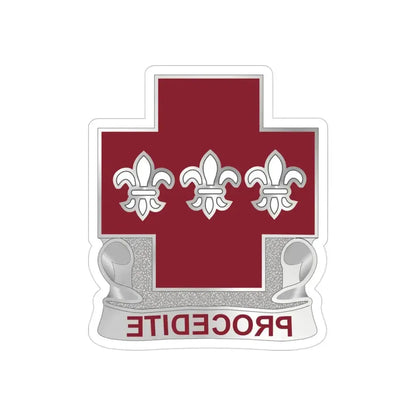 3 Evacuation Hospital (U.S. Army) REVERSE PRINT Transparent Die-Cut STICKER - The Sticker Space