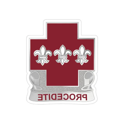 3 Evacuation Hospital (U.S. Army) REVERSE PRINT Transparent Die-Cut STICKER - The Sticker Space