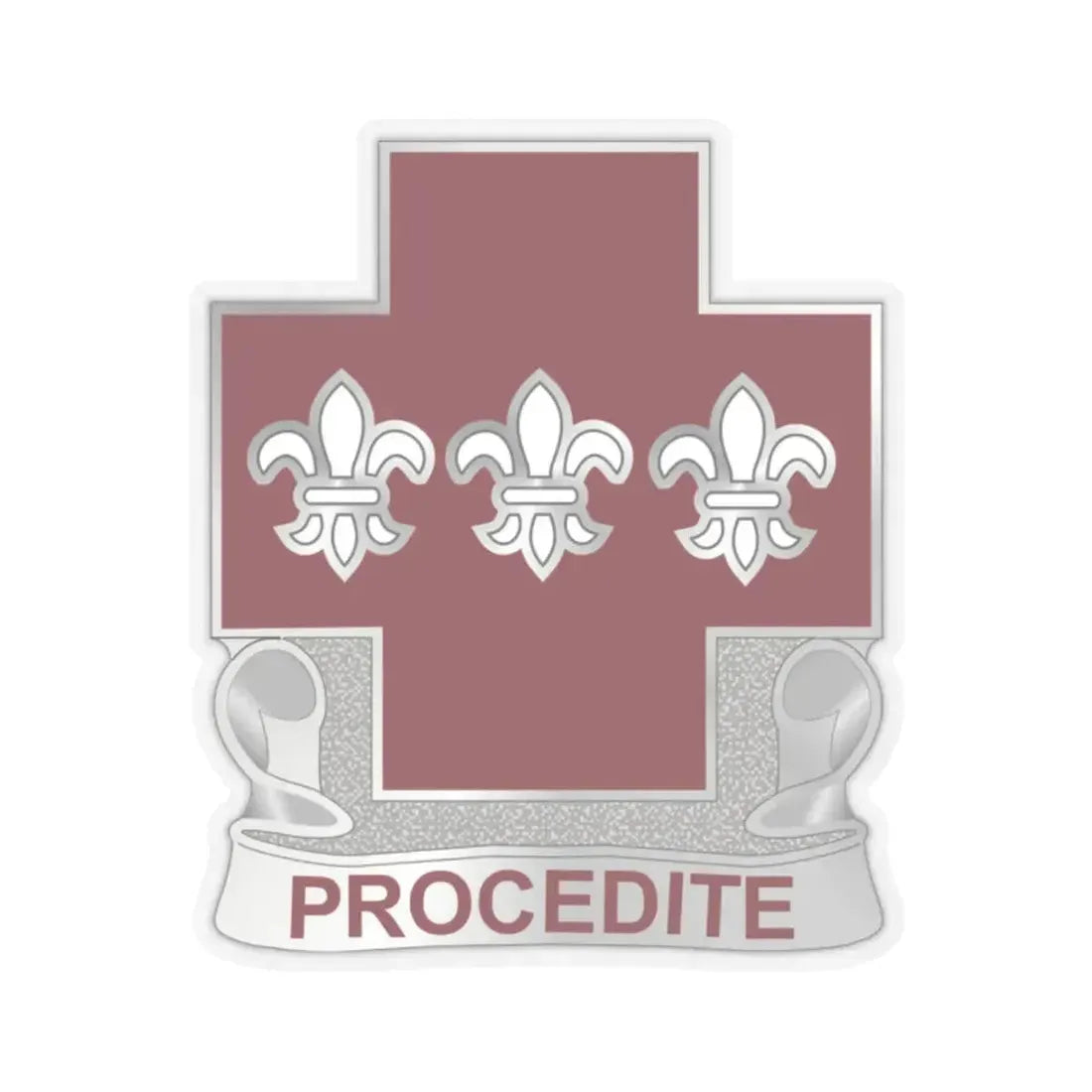 3 Evacuation Hospital (U.S. Army) STICKER Vinyl Kiss-Cut Decal 2 Inch Transparent - The Sticker Space