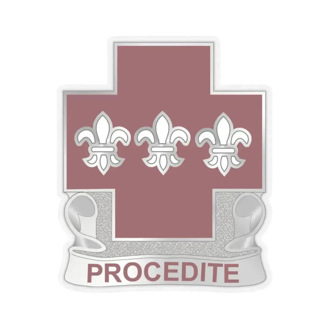 3 Evacuation Hospital (U.S. Army) STICKER Vinyl Kiss-Cut Decal 3 Inch Transparent - The Sticker Space