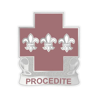 3 Evacuation Hospital (U.S. Army) STICKER Vinyl Kiss-Cut Decal 4 Inch Transparent - The Sticker Space