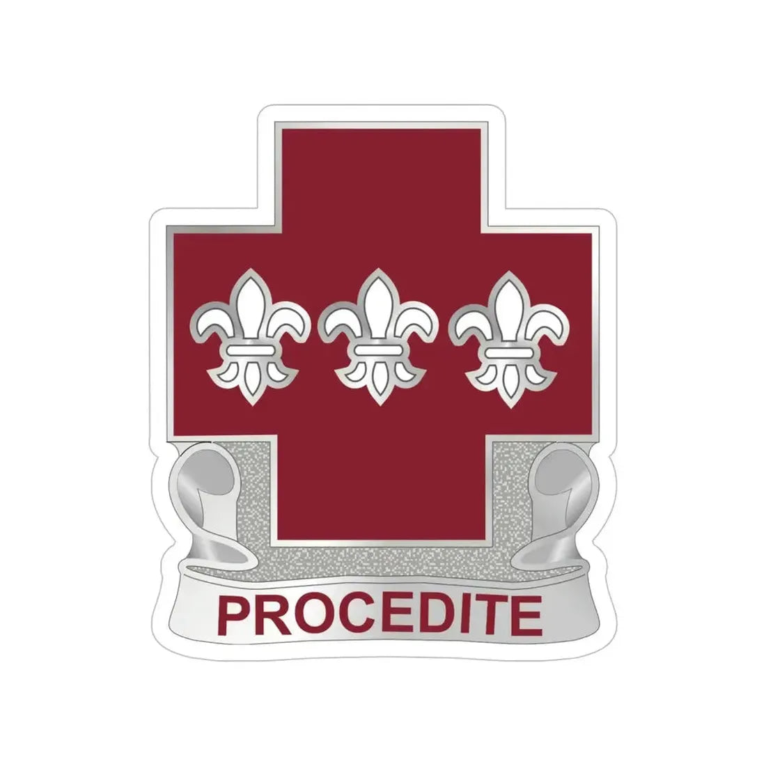 3 Evacuation Hospital (U.S. Army) Transparent STICKER Die-Cut Vinyl Decal 6 Inch - The Sticker Space