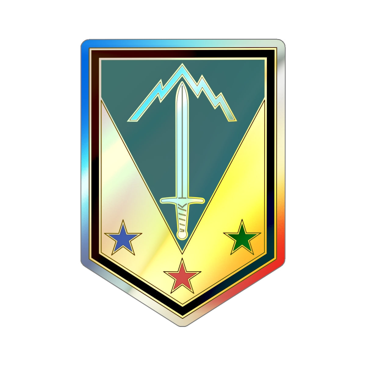 3 Maneuver Enhancement Brigade (U.S. Army) Holographic STICKER Die-Cut Vinyl Decal-4 Inch-The Sticker Space