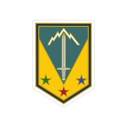 3 Maneuver Enhancement Brigade (U.S. Army) REVERSE PRINT Transparent STICKER-2" × 2"-The Sticker Space