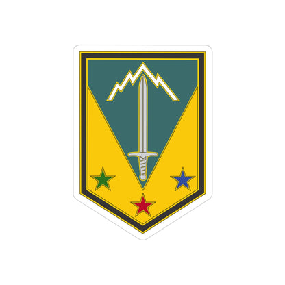 3 Maneuver Enhancement Brigade (U.S. Army) REVERSE PRINT Transparent STICKER-3" × 3"-The Sticker Space