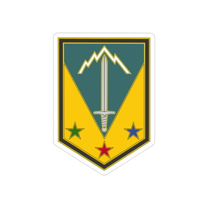 3 Maneuver Enhancement Brigade (U.S. Army) REVERSE PRINT Transparent STICKER-4" × 4"-The Sticker Space