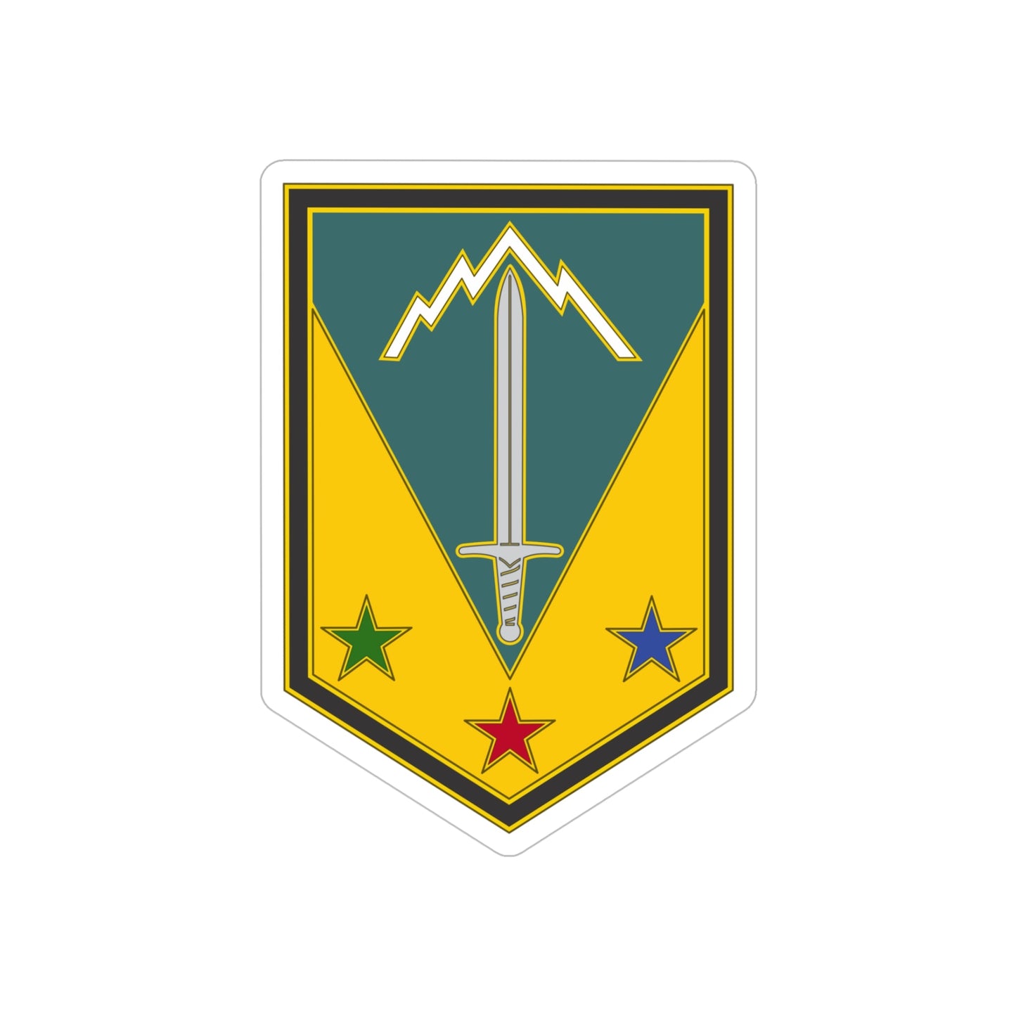 3 Maneuver Enhancement Brigade (U.S. Army) REVERSE PRINT Transparent STICKER-5" × 5"-The Sticker Space