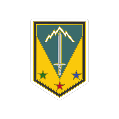 3 Maneuver Enhancement Brigade (U.S. Army) REVERSE PRINT Transparent STICKER-5" × 5"-The Sticker Space