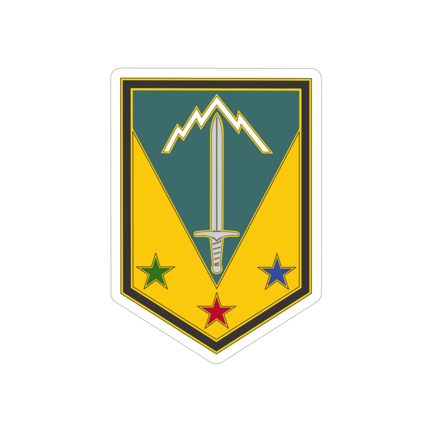 3 Maneuver Enhancement Brigade (U.S. Army) REVERSE PRINT Transparent STICKER-6" × 6"-The Sticker Space