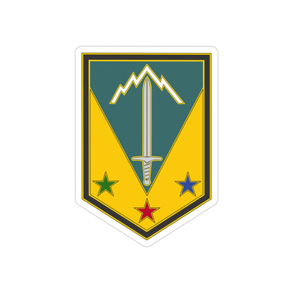 3 Maneuver Enhancement Brigade (U.S. Army) REVERSE PRINT Transparent STICKER-6" × 6"-The Sticker Space