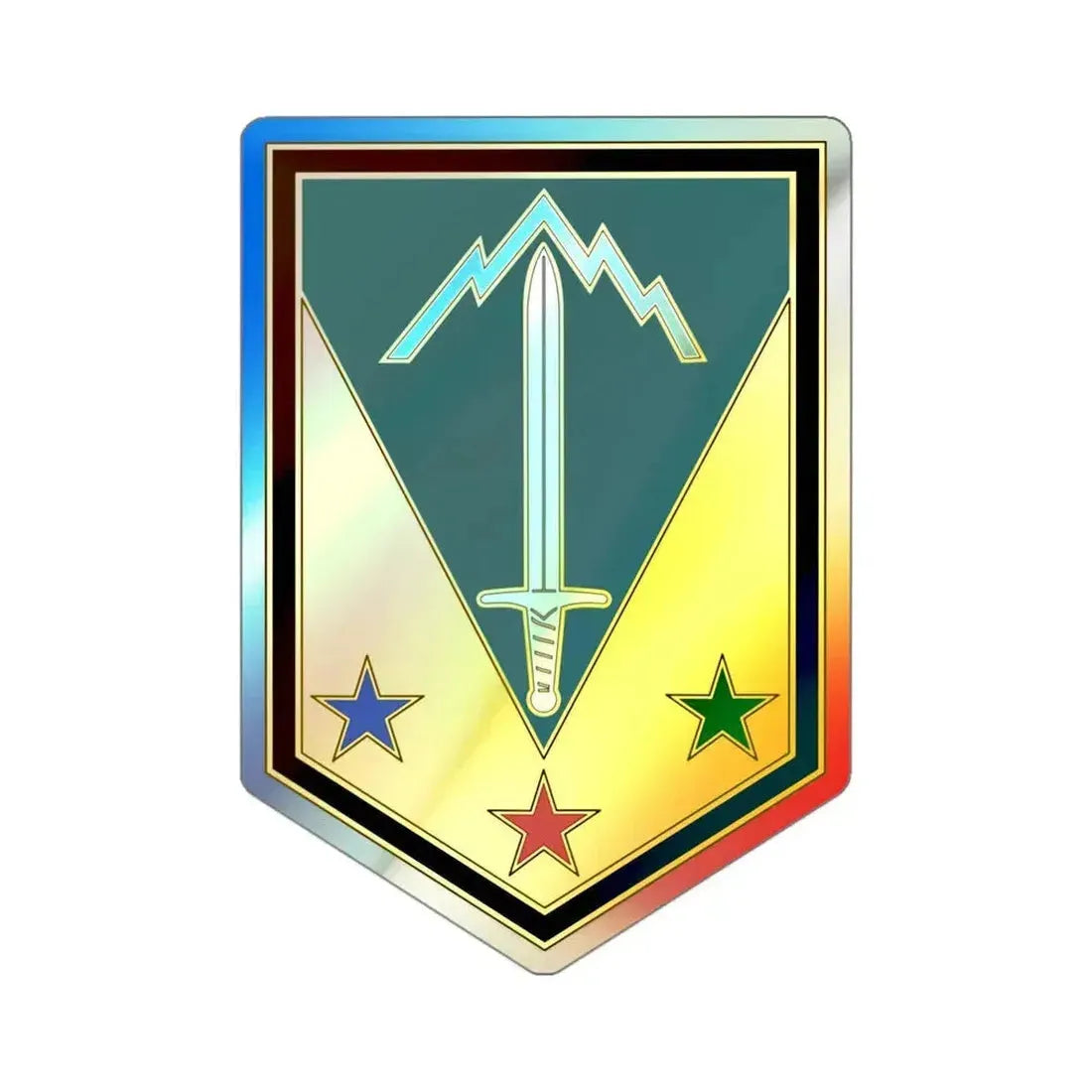 3 Maneuver Enhancement Brigade (U.S. Army) Holographic STICKER Die-Cut Vinyl Decal 3 Inch Holographic - The Sticker Space