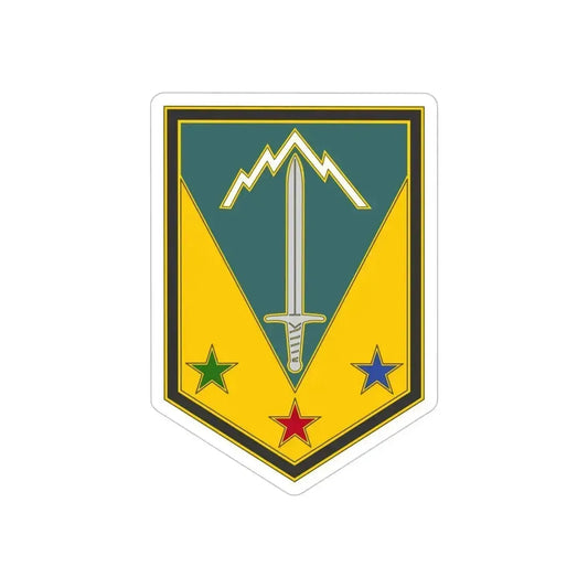 3 Maneuver Enhancement Brigade (U.S. Army) REVERSE PRINT Transparent Die-Cut STICKER 6 Inch Die-Cut Transparent - The Sticker Space