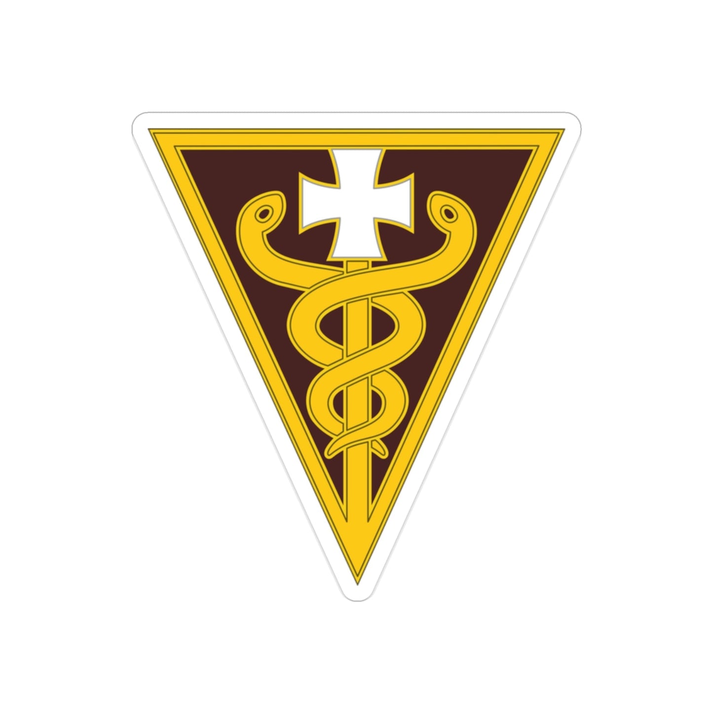 3 Medical Command (U.S. Army) REVERSE PRINT Transparent STICKER-2 Inch-The Sticker Space