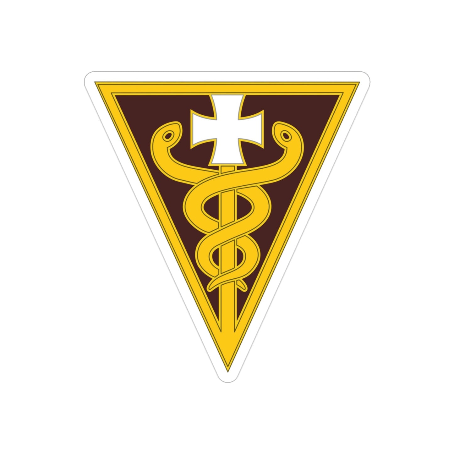 3 Medical Command (U.S. Army) REVERSE PRINT Transparent STICKER-3 Inch-The Sticker Space