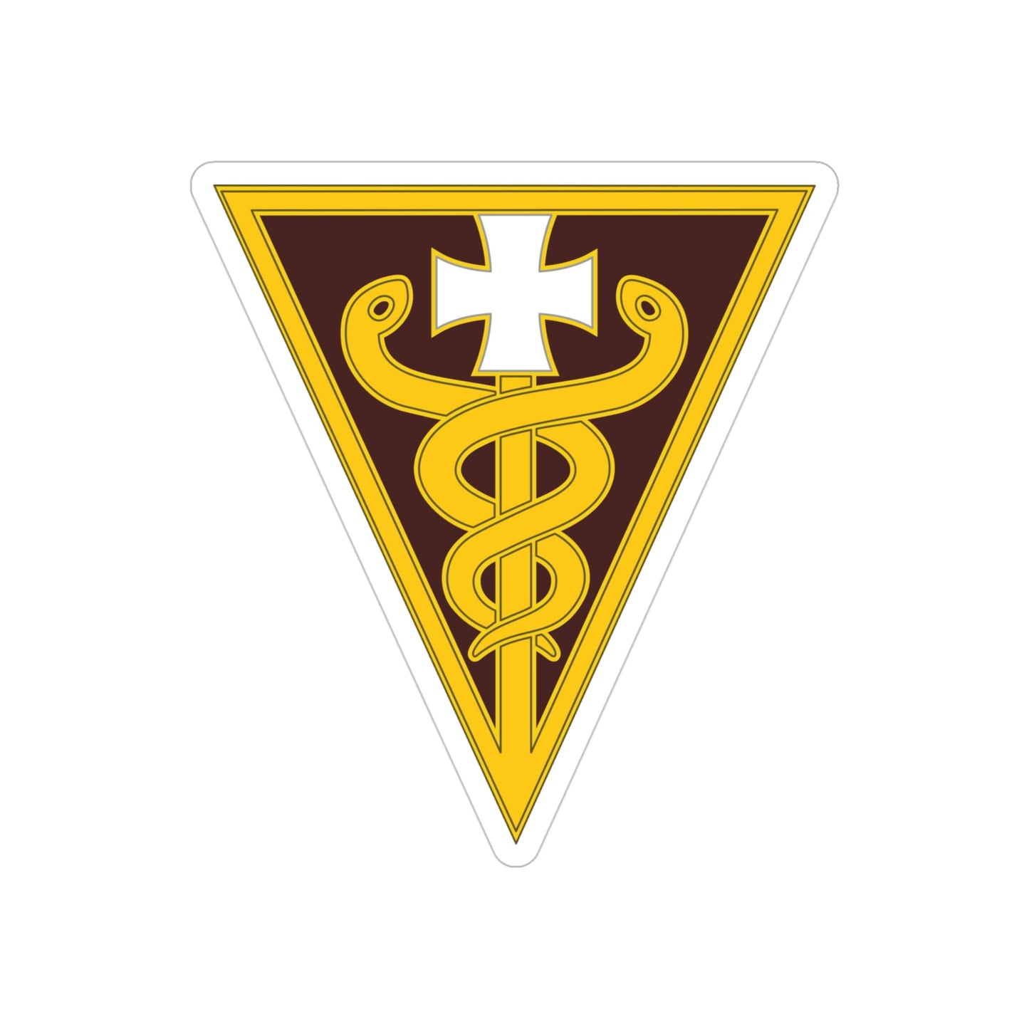 3 Medical Command (U.S. Army) REVERSE PRINT Transparent STICKER-4 Inch-The Sticker Space