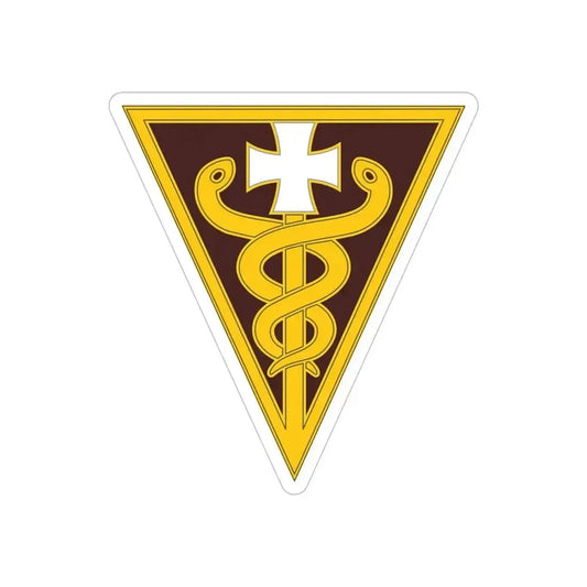 3 Medical Command (U.S. Army) REVERSE PRINT Transparent Die-Cut STICKER 6 Inch Die-Cut Transparent - The Sticker Space