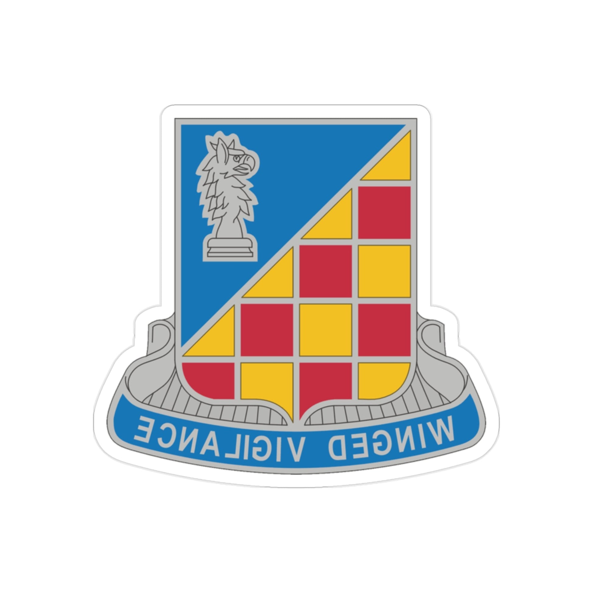 3 Military Intelligence Battalion (U.S. Army) REVERSE PRINT Transparent STICKER-2" × 2"-The Sticker Space