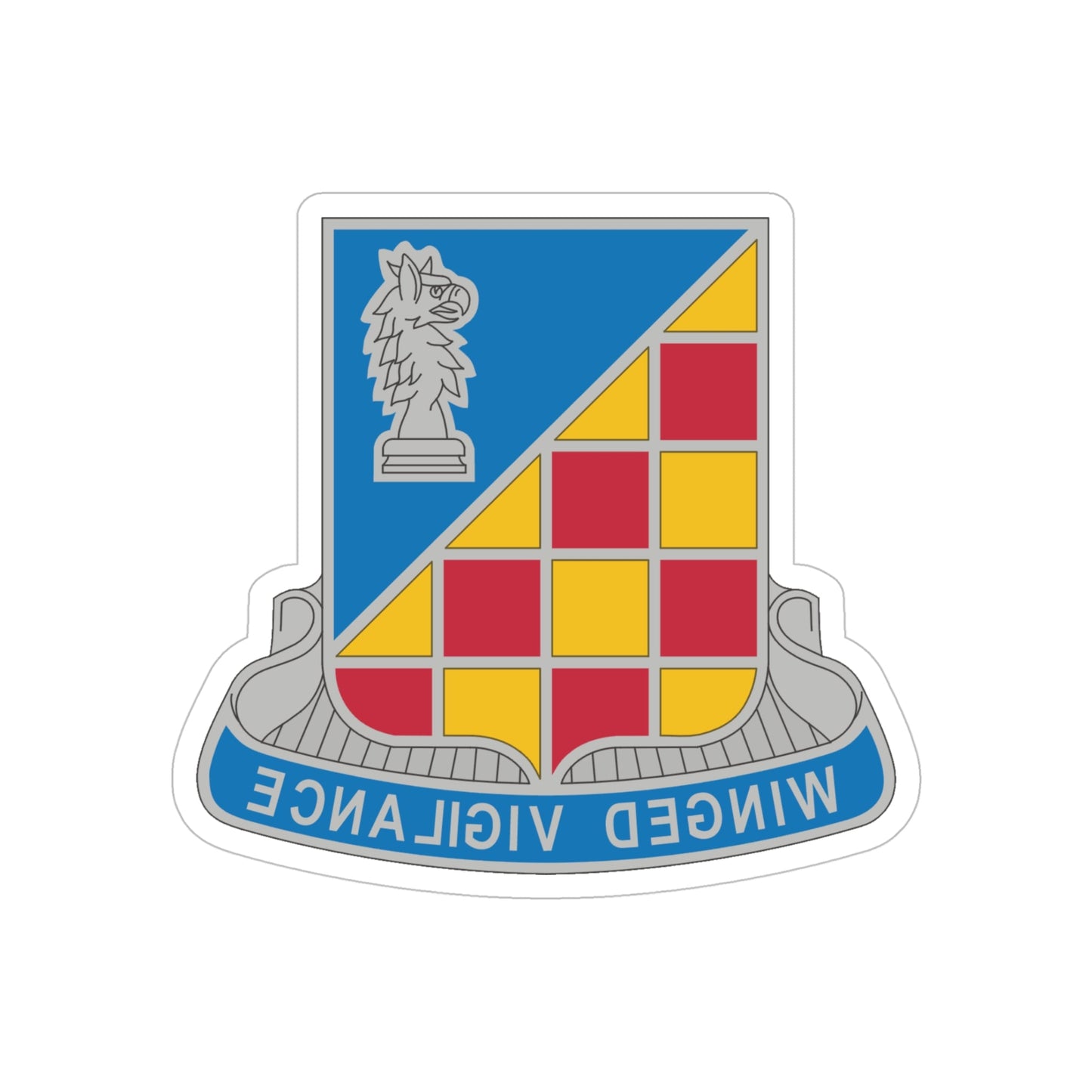 3 Military Intelligence Battalion (U.S. Army) REVERSE PRINT Transparent STICKER-5" × 5"-The Sticker Space