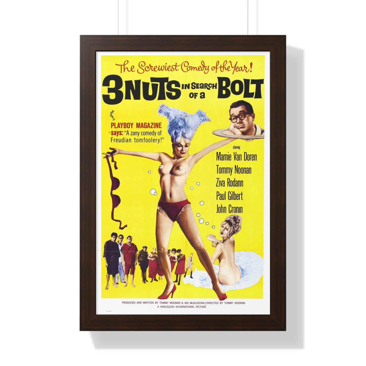 3 NUTS IN SEARCH OF A BOLT 1964 - Framed Movie Poster-16″ x 24″-The Sticker Space